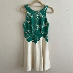 Anthropologie Moulinette Soeurs above-knee lined white dress